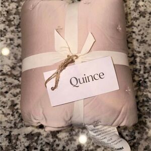 Quince Bamboo Dream Quilted Sham Set - King Soft Blush